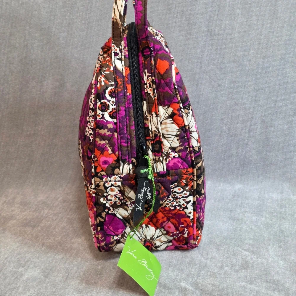 New Vera Bradley Lunch Bunch Bag Rosewood Floral Quilted Insulated Boho Travel